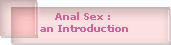 Anal Sex : 
an Introduction